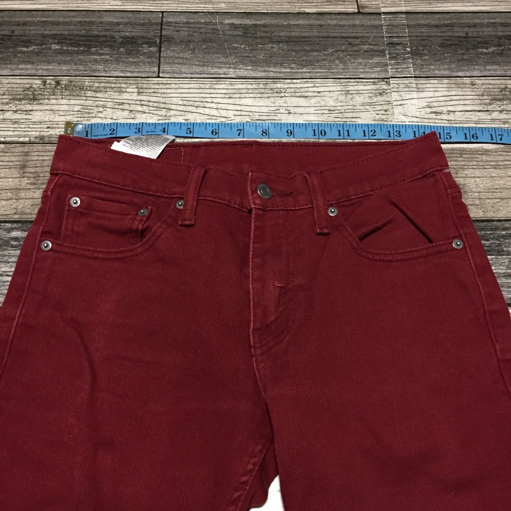 Levi’s 511 Slim Jeans Men’s 29x32 Red Denim Stretch Casual - Picture 5 of 10